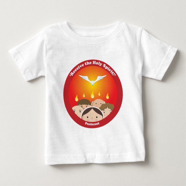 T-shirt Pour Bébé Pentecôte Saint-Esprit (Devant)