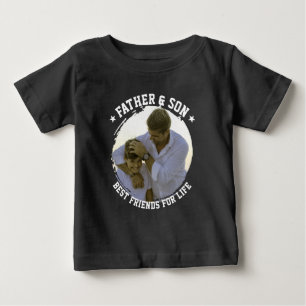 T-shirt Pour Bébé Père & Fils Photo personnalisée Meilleure Fête des