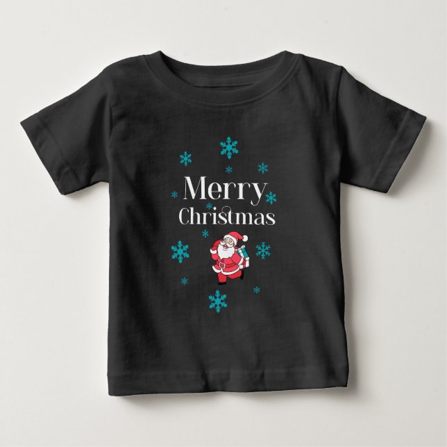 T-shirt Pour Bébé Père Noël (Devant)