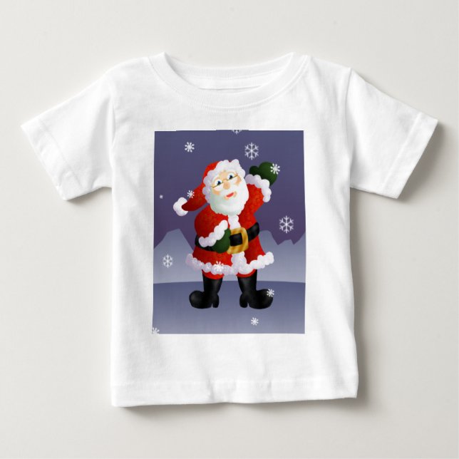 T-shirt Pour Bébé Père Noël (Devant)
