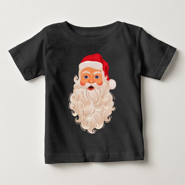 T-shirt Pour Bébé Père Noël (Devant)