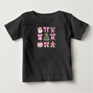 T-shirt Pour Bébé "Père Noël et la magie des dinosaures"