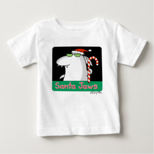 T-shirt Pour Bébé Père Noël Jaws