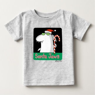 T-shirt Pour Bébé Père Noël Jaws