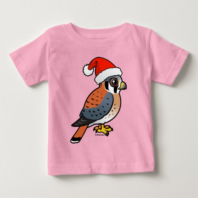 T-shirt Pour Bébé Père Noël Kestrel Américain (Devant)