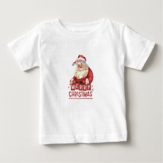 T-shirt Pour Bébé "Père Noël Little Helper : Infant Christmas Tee"