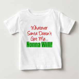 T-shirt Pour Bébé Père Noël ne veut pas de toi