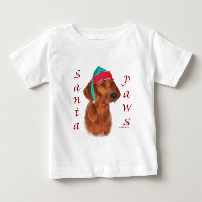 T-shirt Pour Bébé Père Noël Paws (Devant)