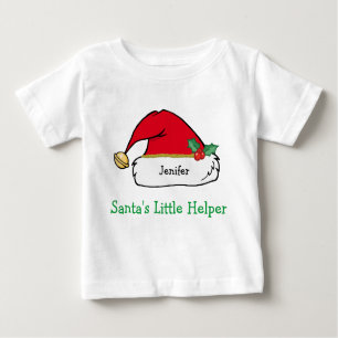 T-shirt Pour Bébé Père Noël Petits enfants d'assistance