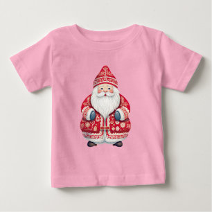 T-shirt Pour Bébé Père Noël populaire scandinave