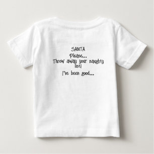 T-shirt Pour Bébé Père Noël Vous A Vu Les Enfants Tee
