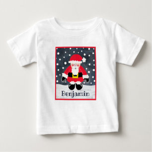 T-shirt Pour Bébé Père personnalisé Noël, Père Noël