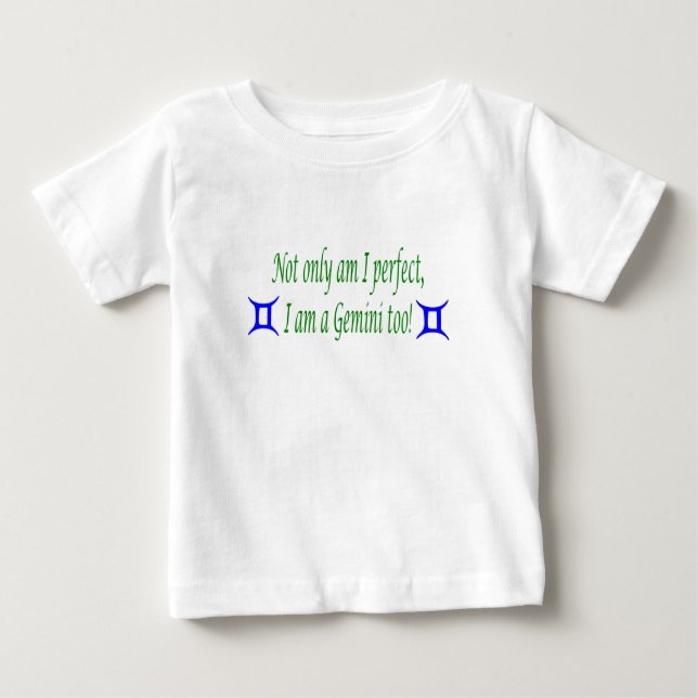 T-shirt Pour Bébé Perfectionnez et des Gémeaux (Devant)