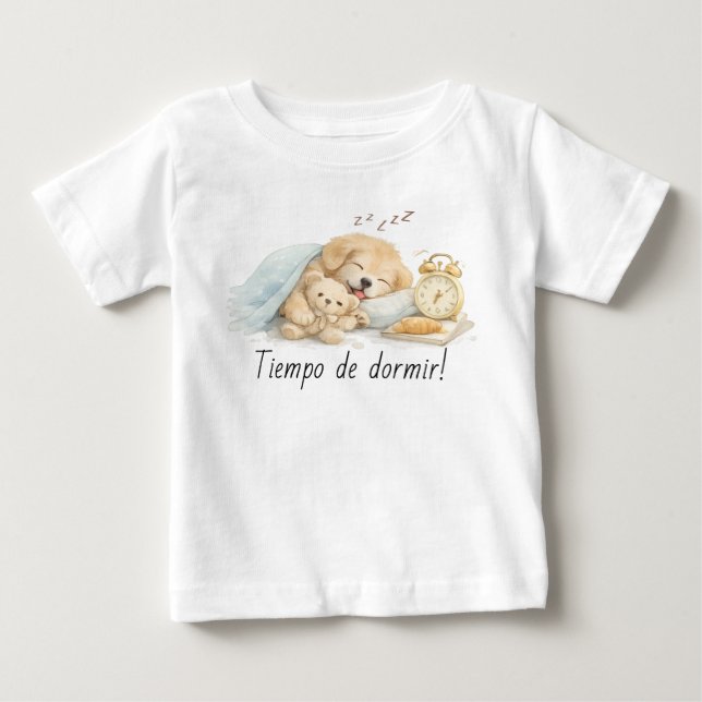 T-shirt Pour Bébé perro durmiendo (Devant)