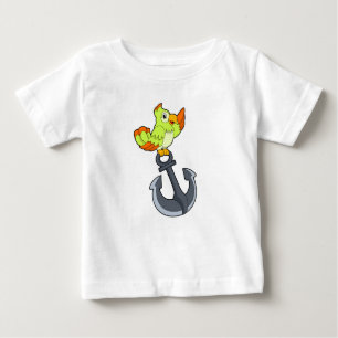 T-shirt Pour Bébé Perroquet avec Ancre