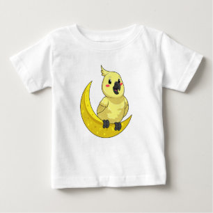 T-shirt Pour Bébé Perroquet avec lune