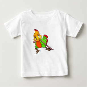 T-shirt Pour Bébé Perroquet avec ver