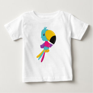 T-shirt Pour Bébé Perroquet coloré, Perroquet mignon, Perroquet trop