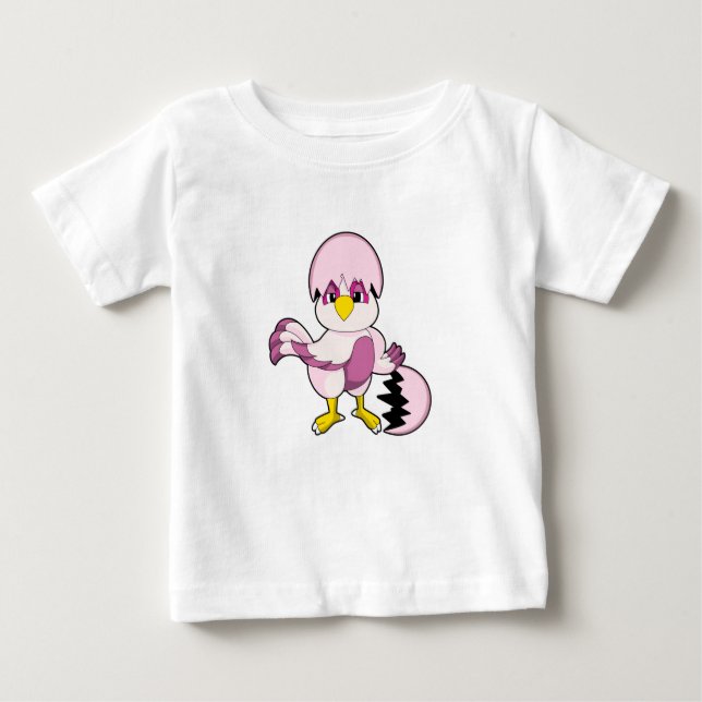 T-shirt Pour Bébé Perroquet dans Oeuf avec Eggshell.PNG (Devant)