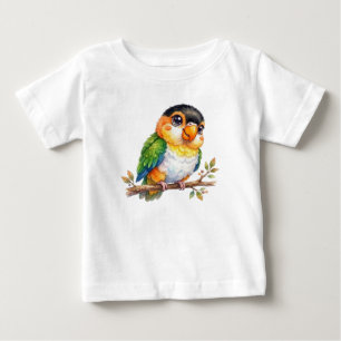 T-shirt Pour Bébé Perroquet oiseau de compagnie mignon