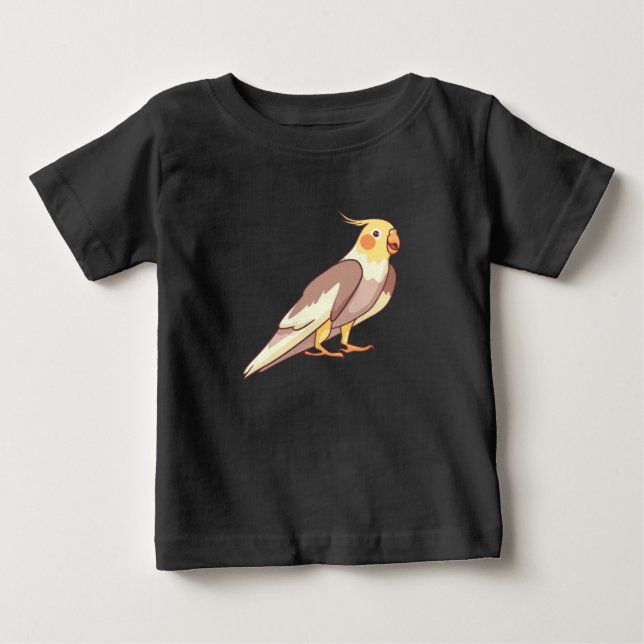 T-shirt Pour Bébé Perruche oiseau cockatiel (Devant)