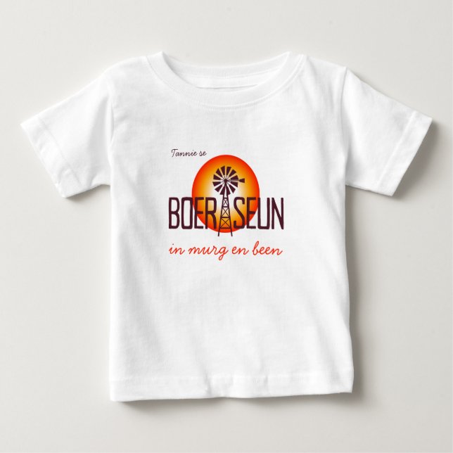 T-shirt Pour Bébé Personalisé / Sur mesure BOERSEUN Moulin à vent (Devant)