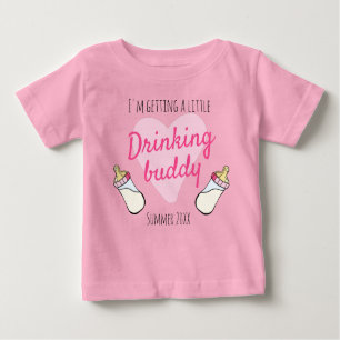 T-shirt Pour Bébé Personalizable Big Sister reveal