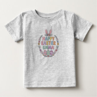 T-shirt Pour Bébé Personalized Easter Bunny Kids Shirt – Custom Name