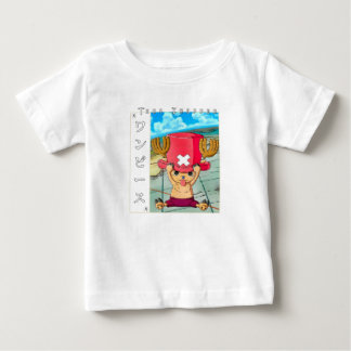 T-shirt Pour Bébé Personnage de renne mignon d'anime avec un médaill