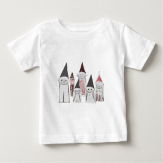 T-shirt Pour Bébé Personnages de Noël mignons dessinés à la main