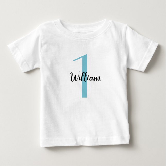 T-shirt Pour Bébé PERSONNALISÉ 1er cadeau d'anniversaire, 1er annive (Devant)
