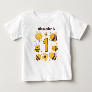 T-shirt Pour Bébé Personnalisé Abeille Thème 1er anniversaire