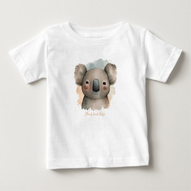 T-shirt Pour Bébé Personnalisé bébé Koala Tee (Devant)