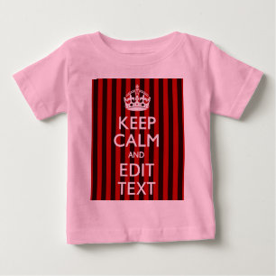 T-shirt Pour Bébé Personnalisé Conserver Le Calme Votre Texte Décor