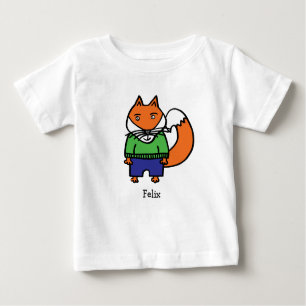 T-shirt Pour Bébé Personnalisé Felix le Fox