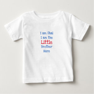 T-shirt Pour Bébé Personnalisé Je suis le petit frère ici