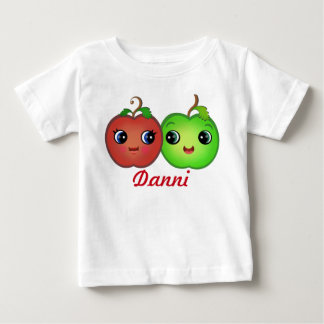 T-shirt Pour Bébé Personnalisé Kawaii Apple Love Baby Tutu Bodysuit