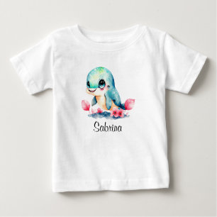 T-shirt Pour Bébé Personnaliser bébé enfants enfant dauphin aquarell
