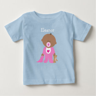 T-shirt Pour Bébé Personnaliser ce bébé rose un morceau Tee