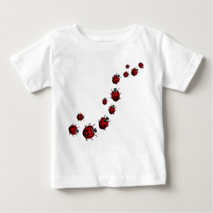 T-shirt Pour Bébé Personnaliser du Jersey de bébé de coccinelle de