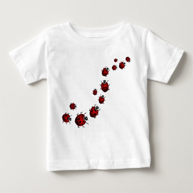 T-shirt Pour Bébé Personnaliser du Jersey de bébé de coccinelle de (Devant)