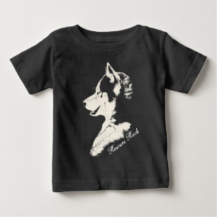 T-shirt Pour Bébé Personnaliser enrouée de chemise de chiot de chien
