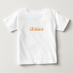 T-shirt Pour Bébé Personnaliser, personnaliser Alphabet premier mono