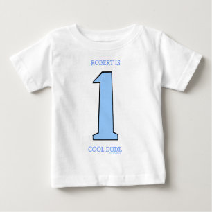 T-shirt Pour Bébé Personnaliser Premier anniversaire bébé Fils drôle