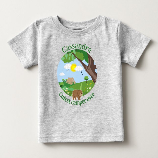 T-shirt Pour Bébé Personnalisez le camping-car à chaque instant, ajo (Devant)
