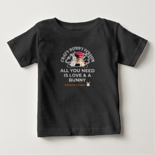 T-shirt Pour Bébé Personne Lapin Fou