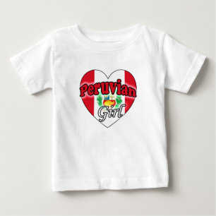 T-shirt Pour Bébé Peruvian Girl