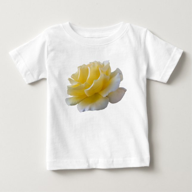 T-shirt Pour Bébé Pétales de rose jaune (Devant)