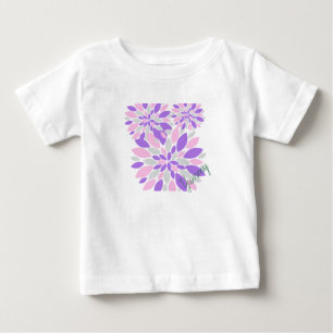 T-shirt Pour Bébé Pétales Magiques Fleurs violettes
