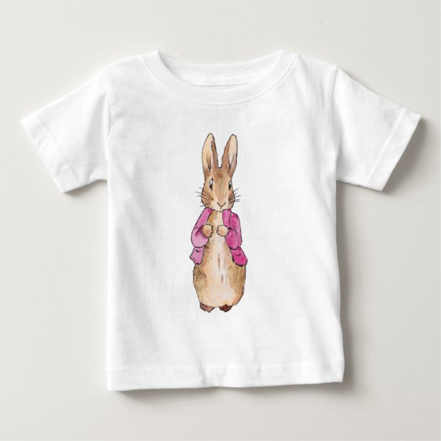 T-shirt Pour Bébé Peter la veste rose lapin (Devant)